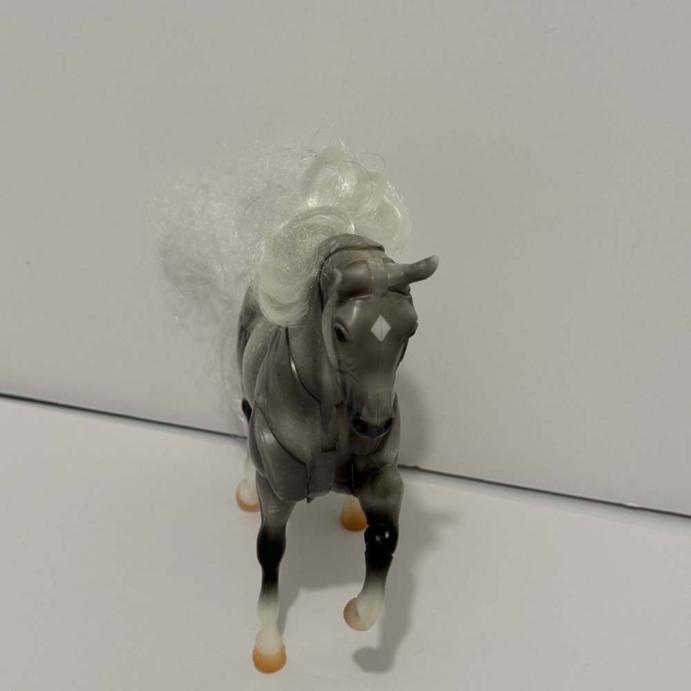 Reeves Breyer Gray American Stallion Animated Horse 7.5” H X 8” L